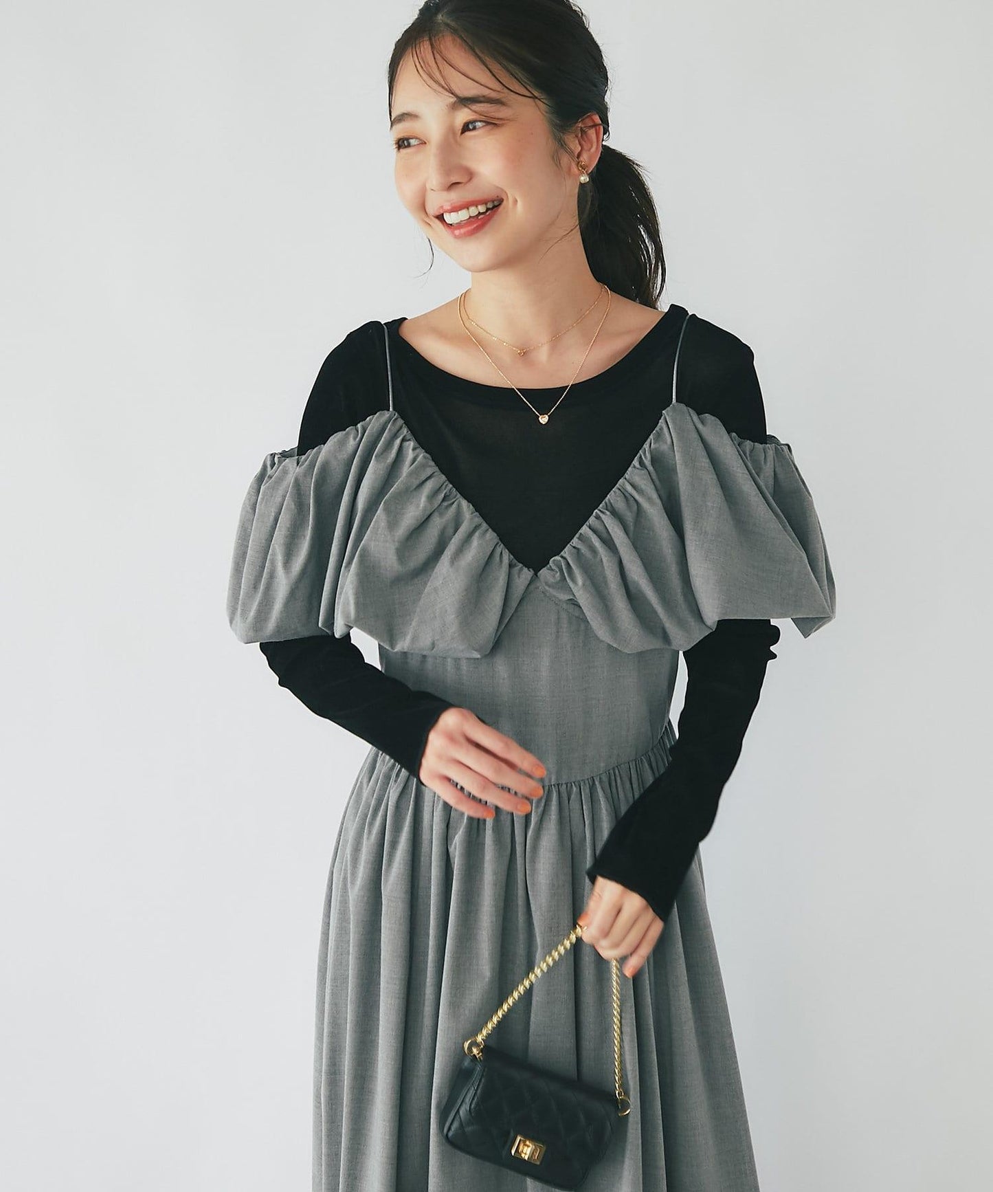 【La boutique BonBon】吊帶開肩連衣裙