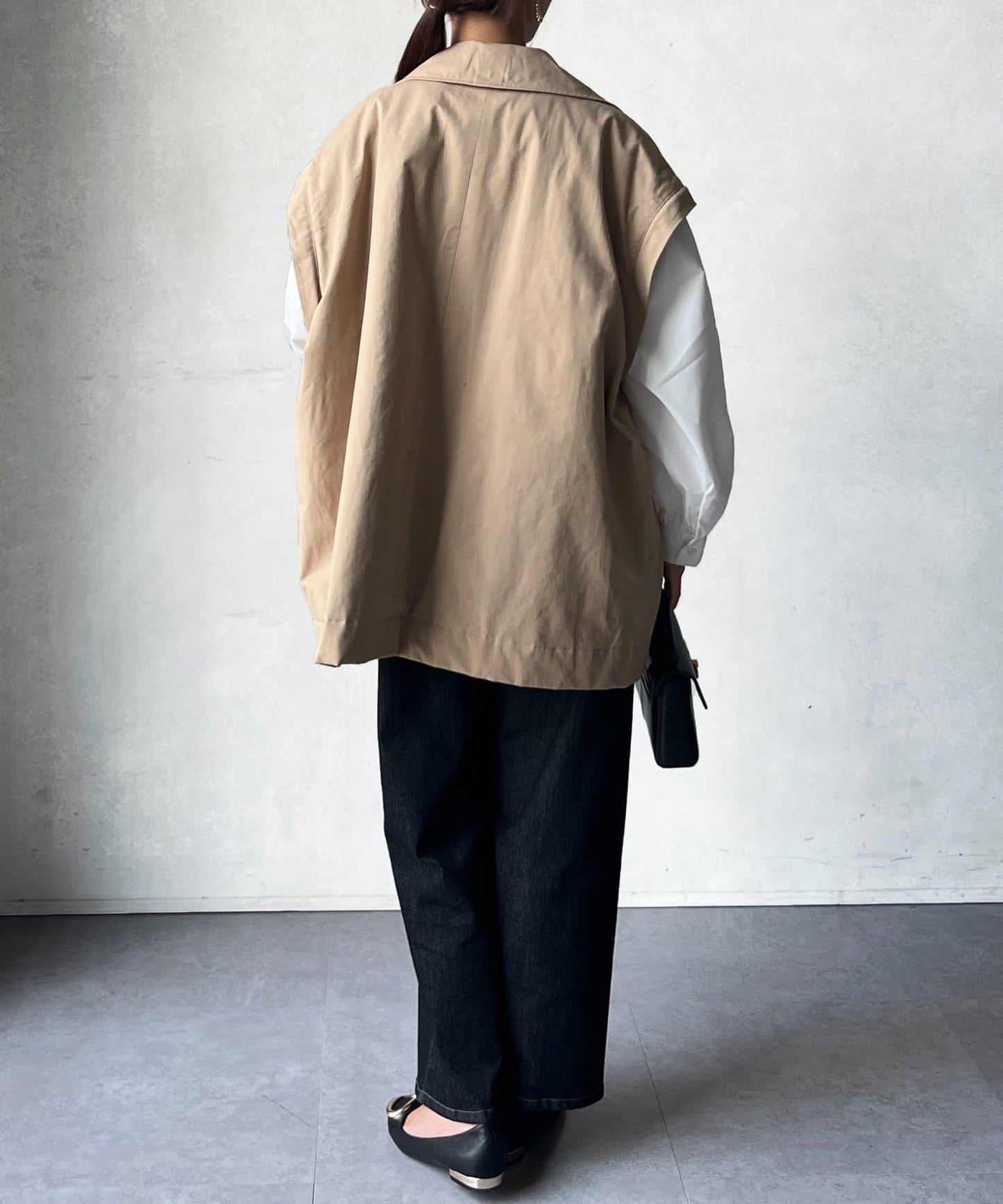 MA-1袖可兩穿中長外套