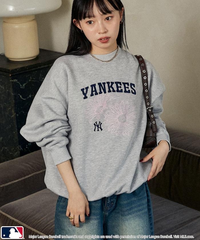 MLB 花卉刺繡衛衣
