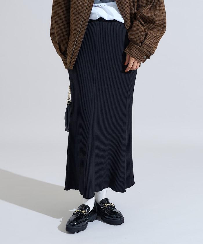 羅紋針織美人魚裙