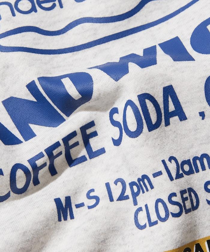 LANDER SANDWICHES×FREAK'S STORE/蘭德爾 特別款 寬鬆版型 背部印花 圓領衛衣