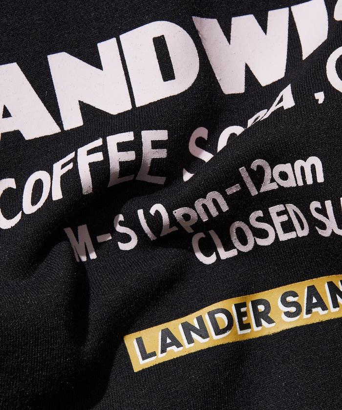 LANDER SANDWICHES×FREAK'S STORE/蘭德爾 特別款 寬鬆版型 背部印花 圓領衛衣