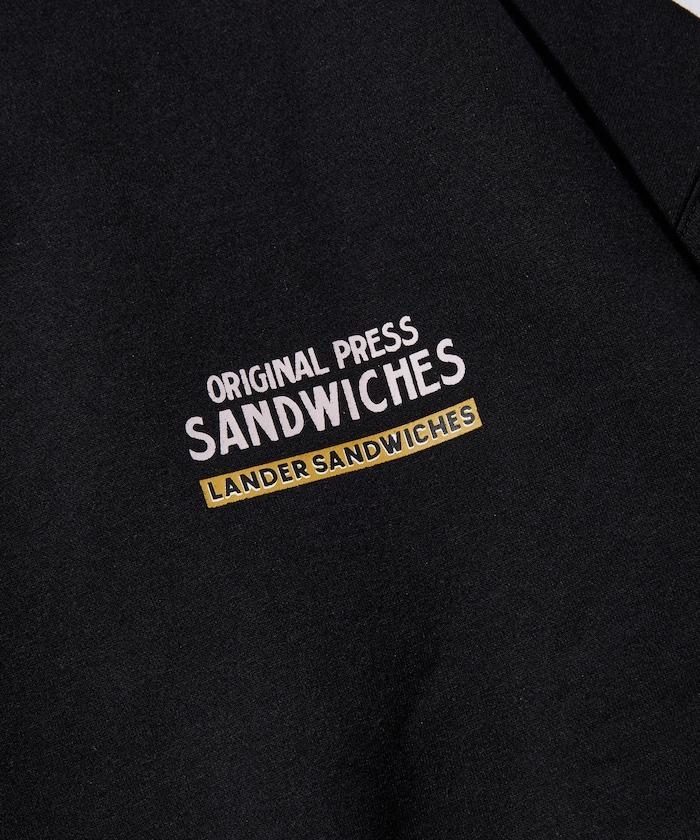 LANDER SANDWICHES×FREAK'S STORE/蘭德爾 特別款 寬鬆版型 背部印花 圓領衛衣