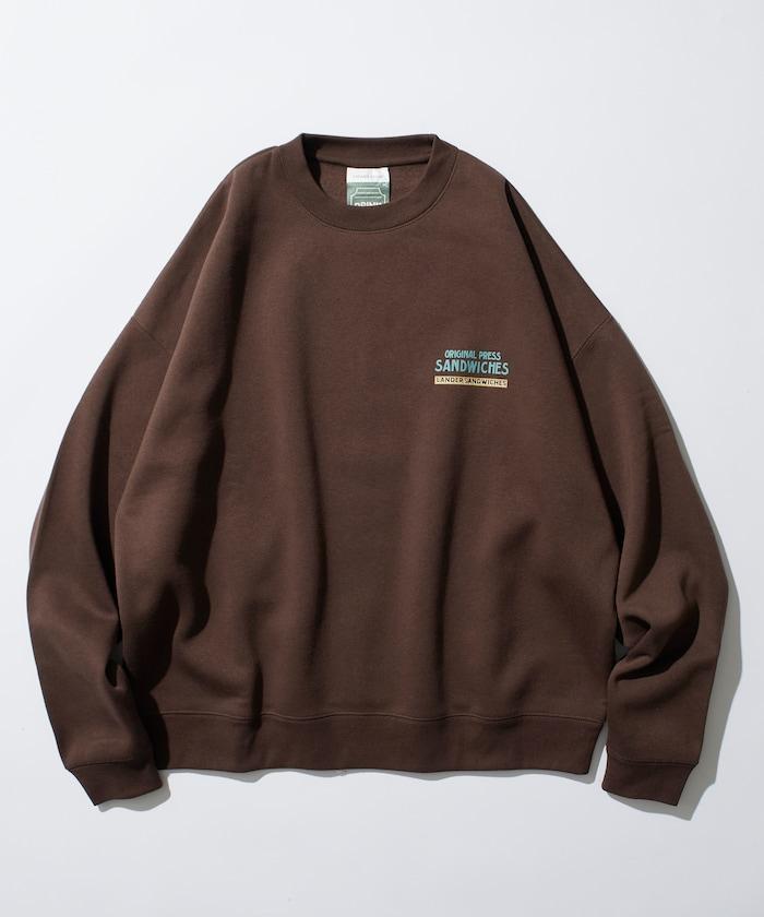LANDER SANDWICHES×FREAK'S STORE/蘭德爾 特別款 寬鬆版型 背部印花 圓領衛衣