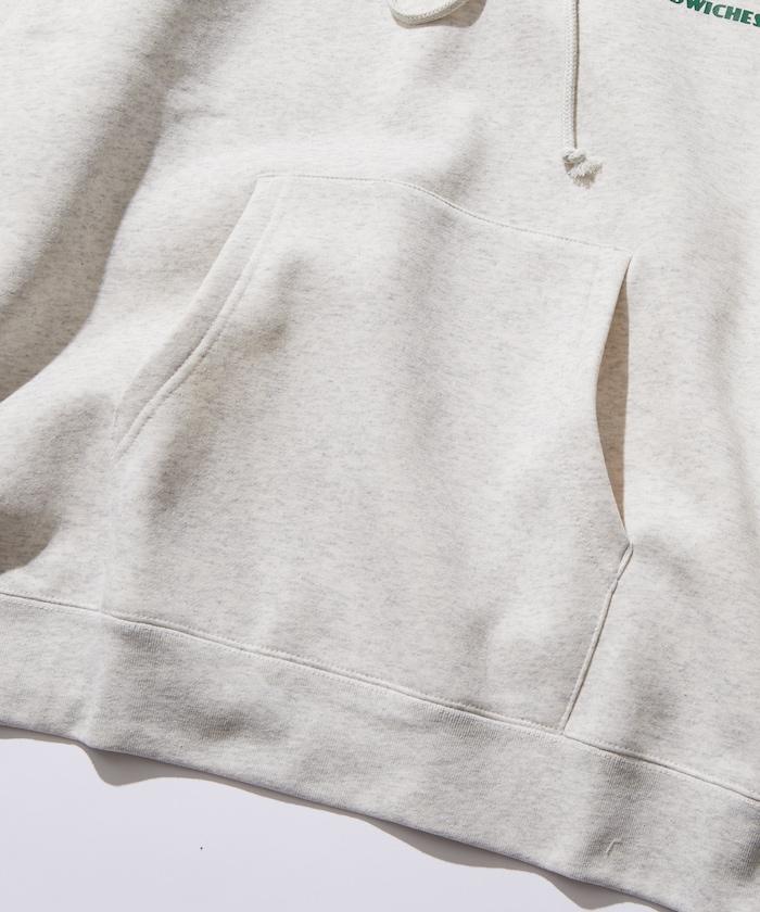 LANDER SANDWICHES×FREAK'S STORE/ランダー 聯名寬鬆版型背面印花衛衣連帽衫