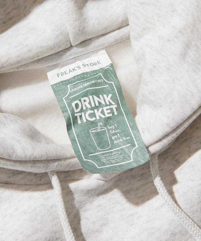 LANDER SANDWICHES×FREAK'S STORE/ランダー 聯名寬鬆版型背面印花衛衣連帽衫