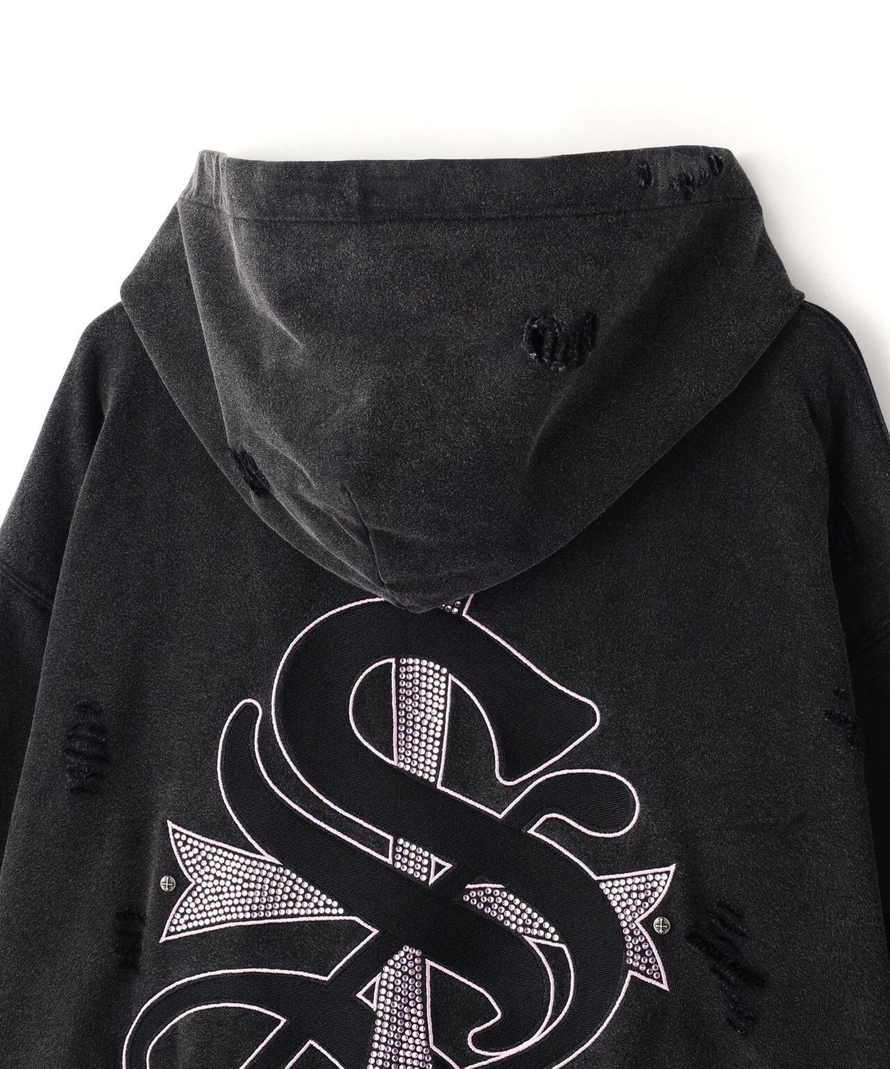 SUPPLIER/【LHP EXCLUSIVE】破壞風十字連帽衛衣