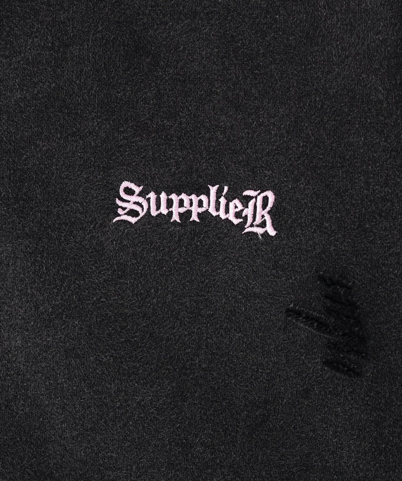 SUPPLIER/【LHP EXCLUSIVE】破壞風十字連帽衛衣