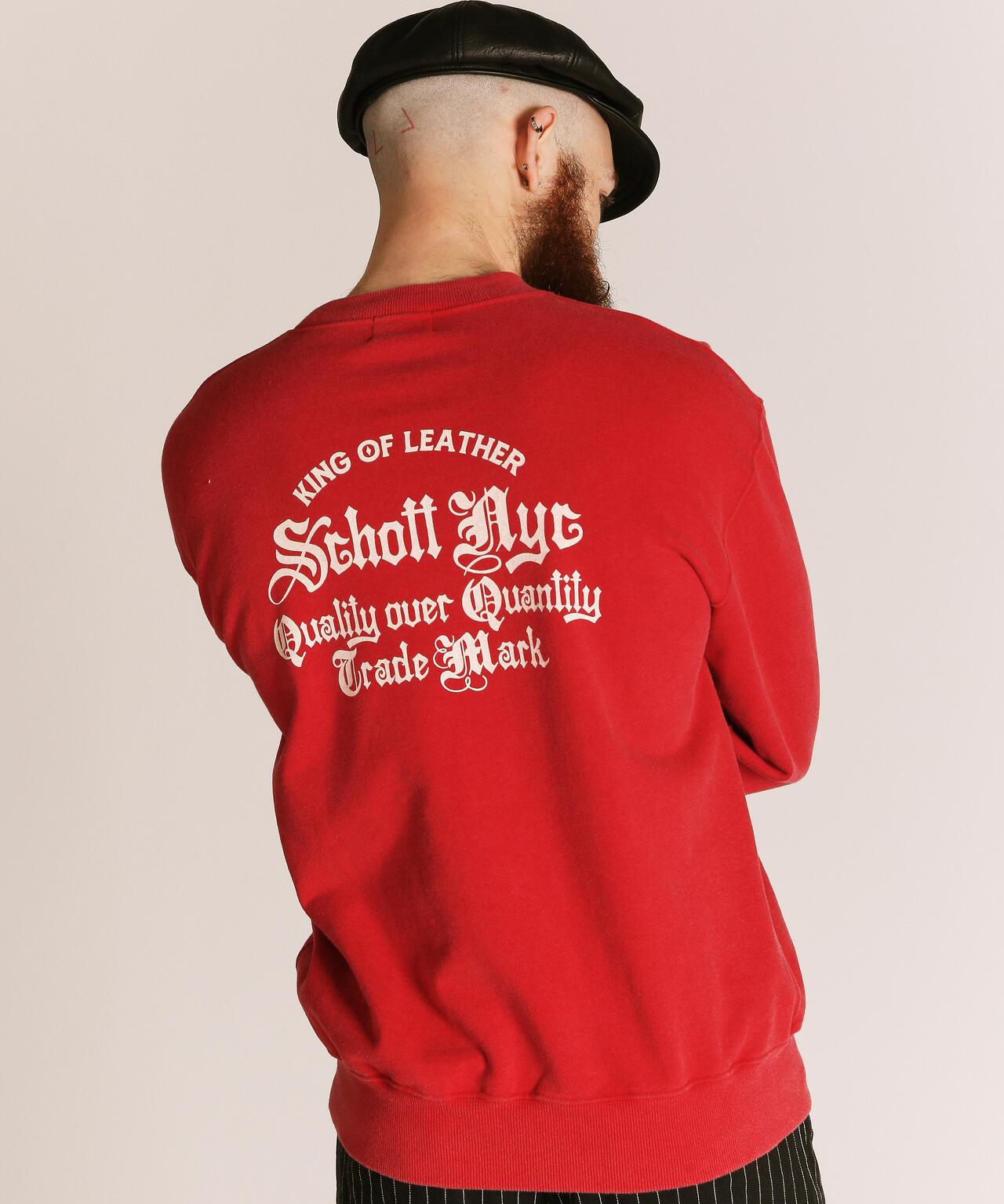 QUALITY OVER QUANTITY 圓領衛衣