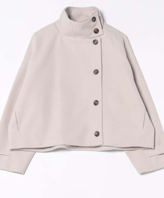 立領短款夾克