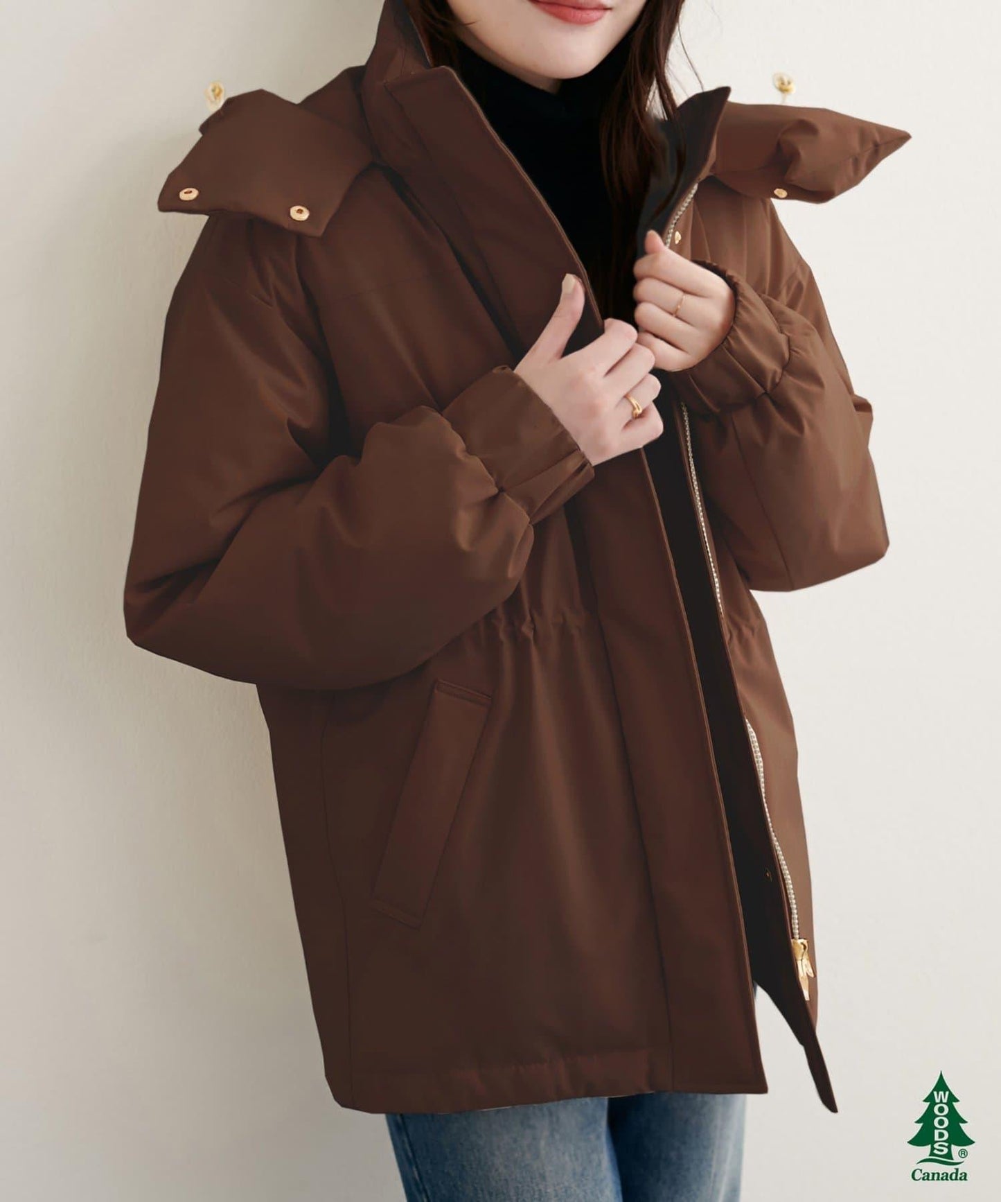【WOODS CANADA × natural couture】中長款羽絨服