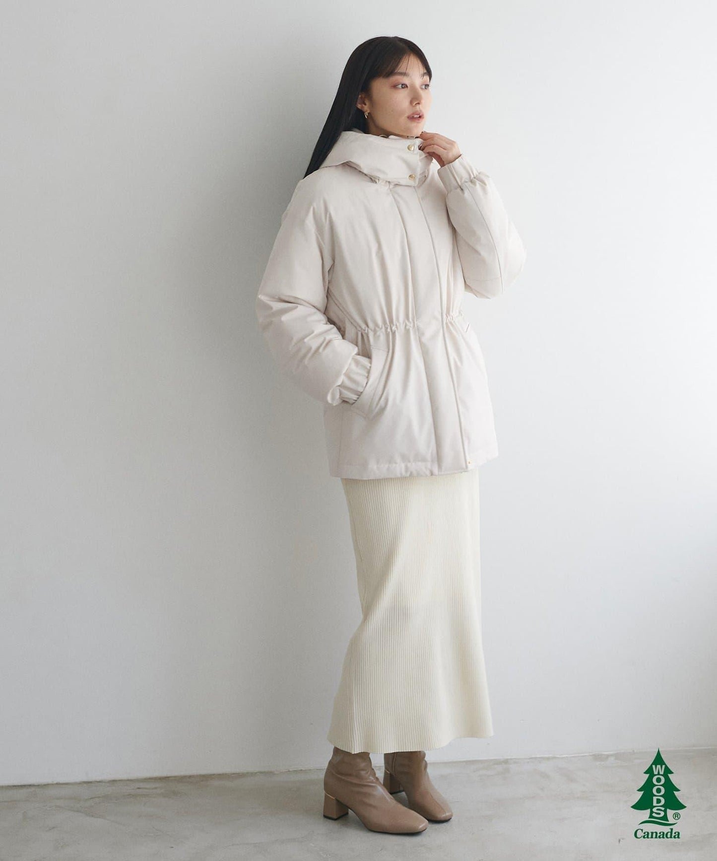 【WOODS CANADA × natural couture】中長款羽絨服