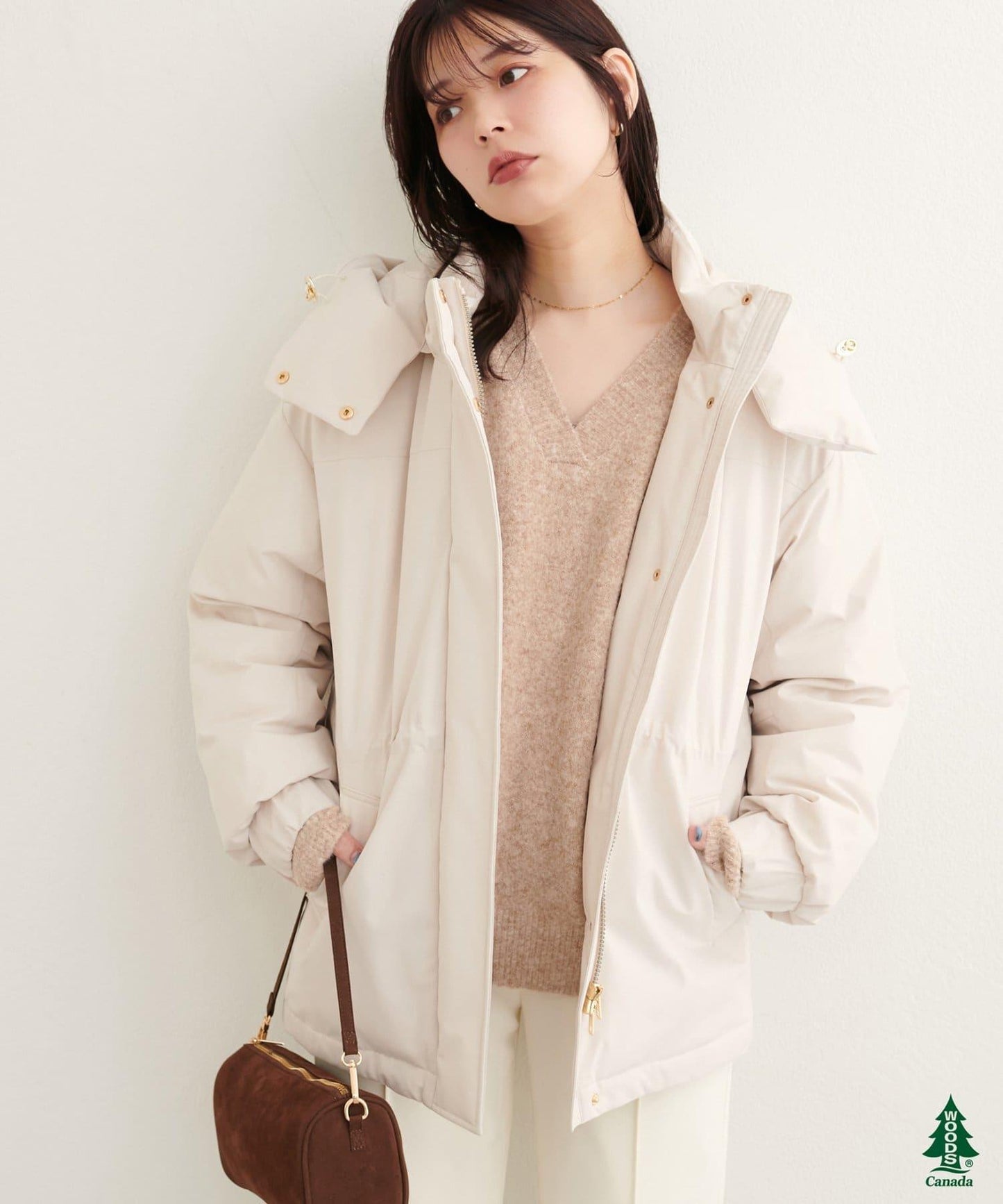 【WOODS CANADA × natural couture】中長款羽絨服