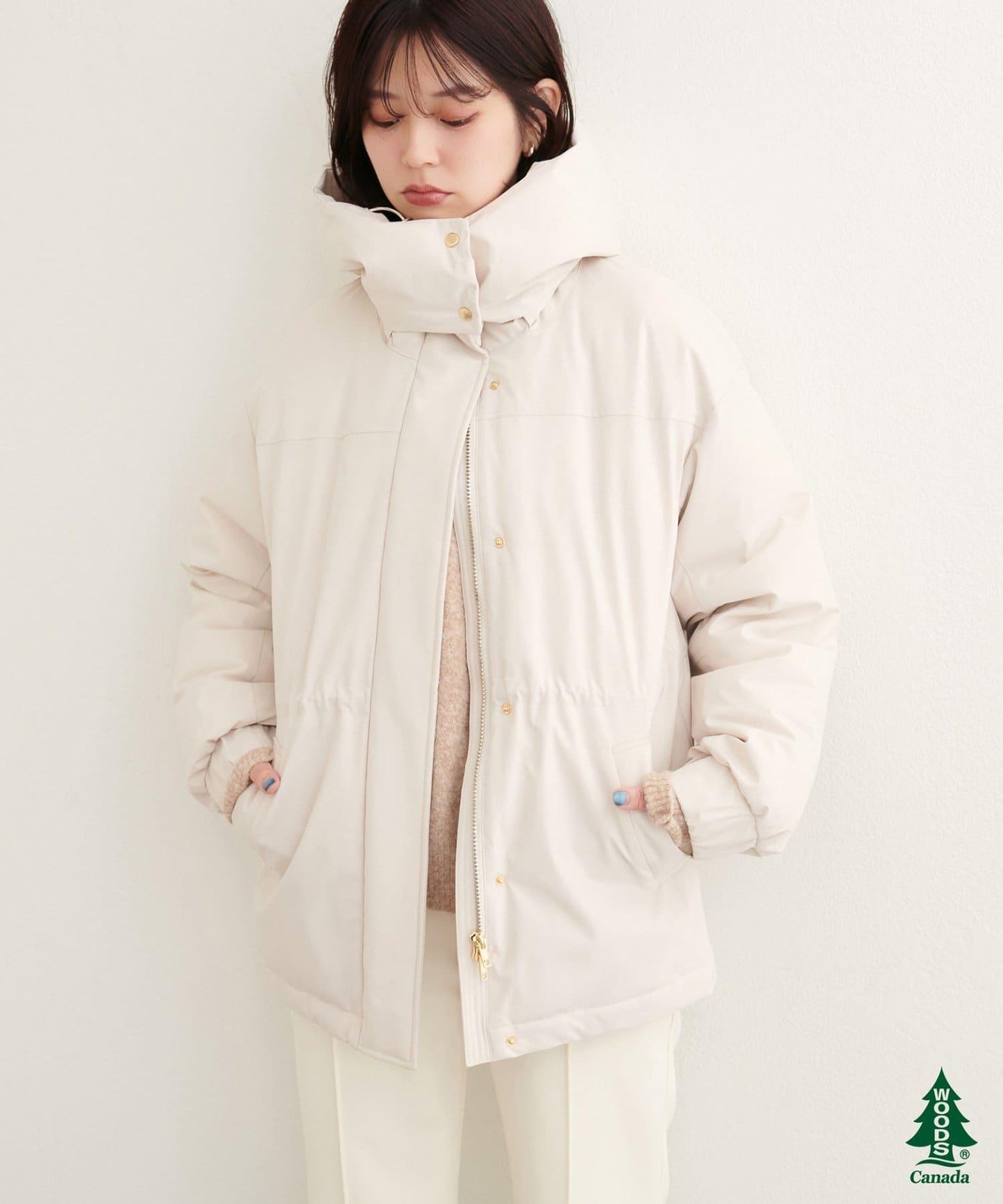 【WOODS CANADA × natural couture】中長款羽絨服