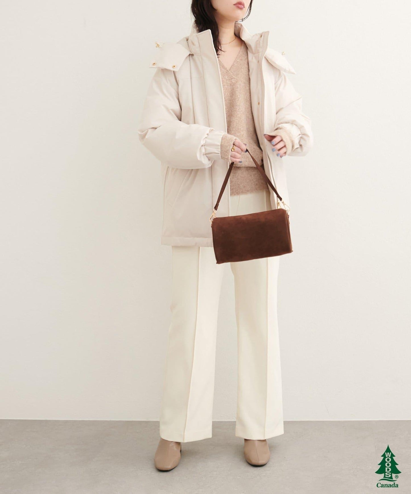 【WOODS CANADA × natural couture】中長款羽絨服