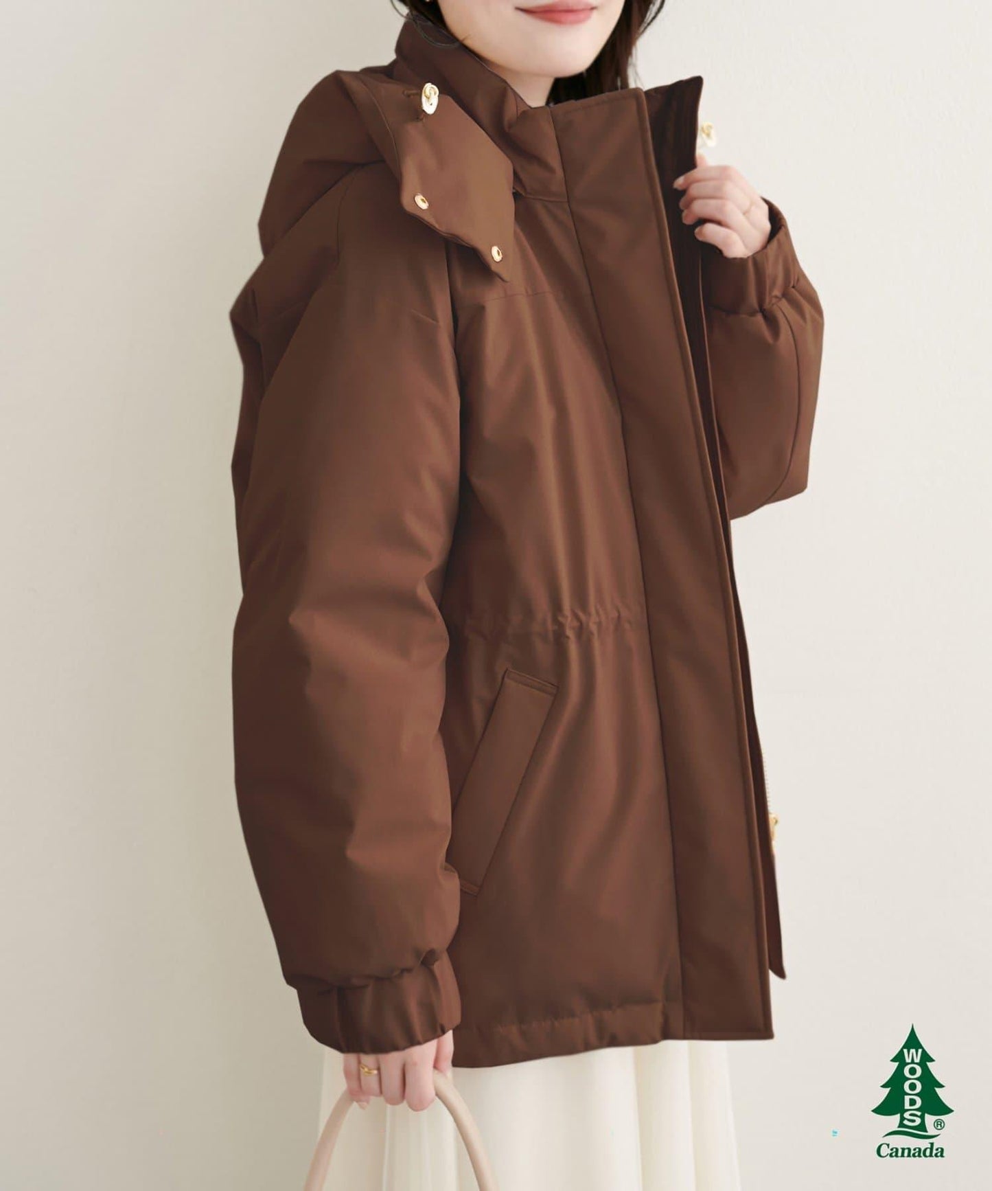 【WOODS CANADA × natural couture】中長款羽絨服
