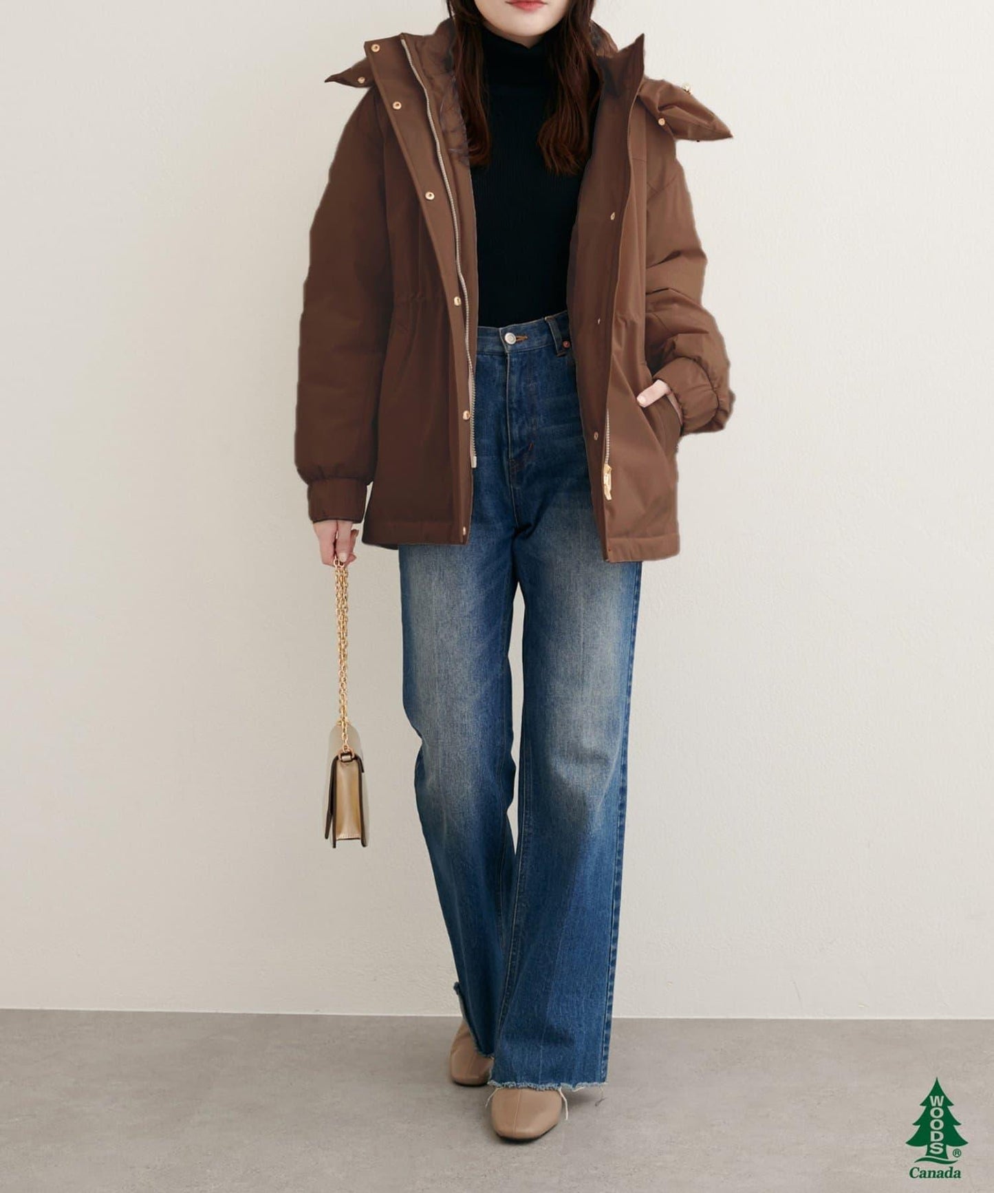 【WOODS CANADA × natural couture】中長款羽絨服