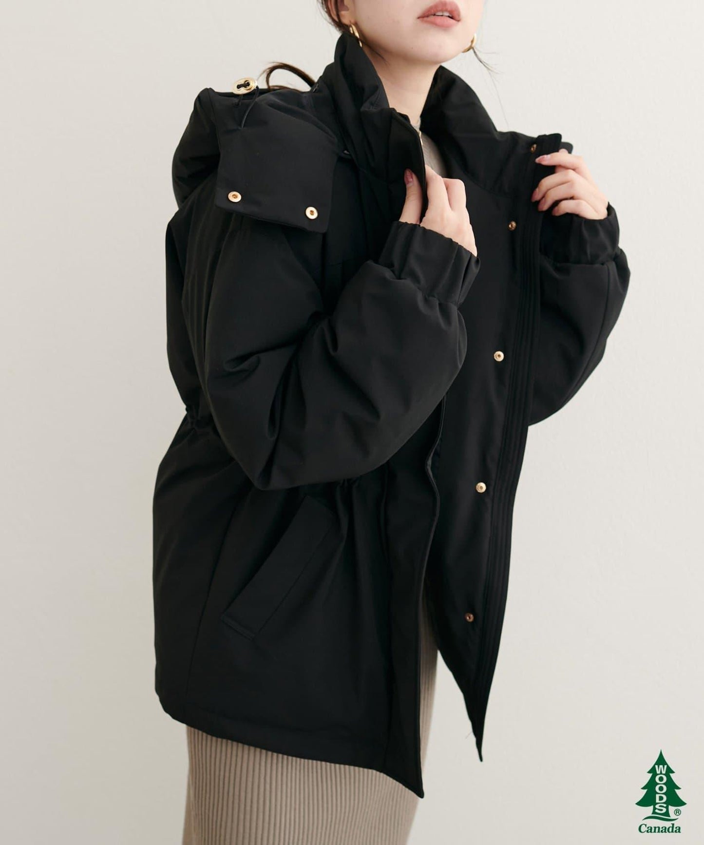 【WOODS CANADA × natural couture】中長款羽絨服