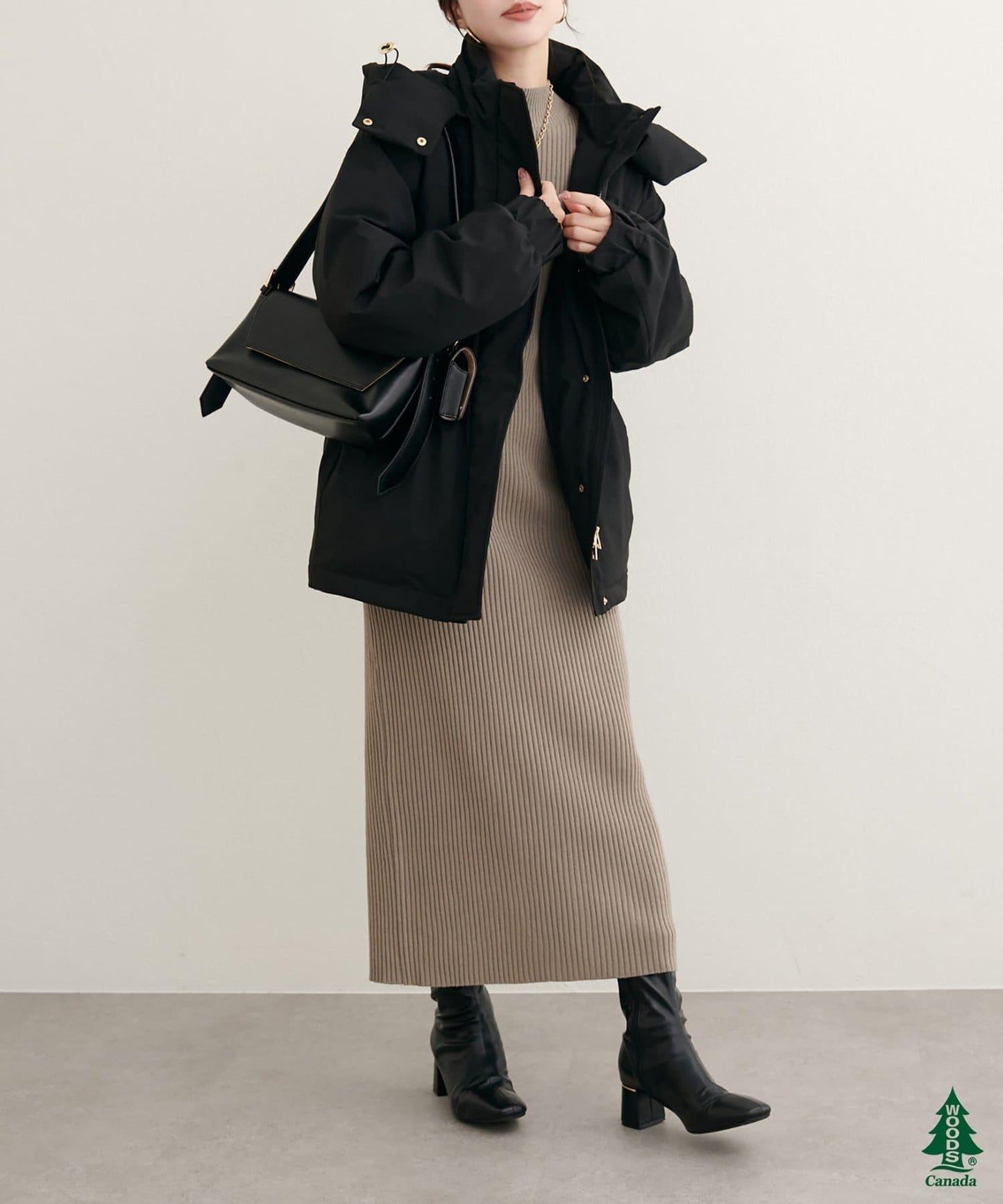 【WOODS CANADA × natural couture】中長款羽絨服
