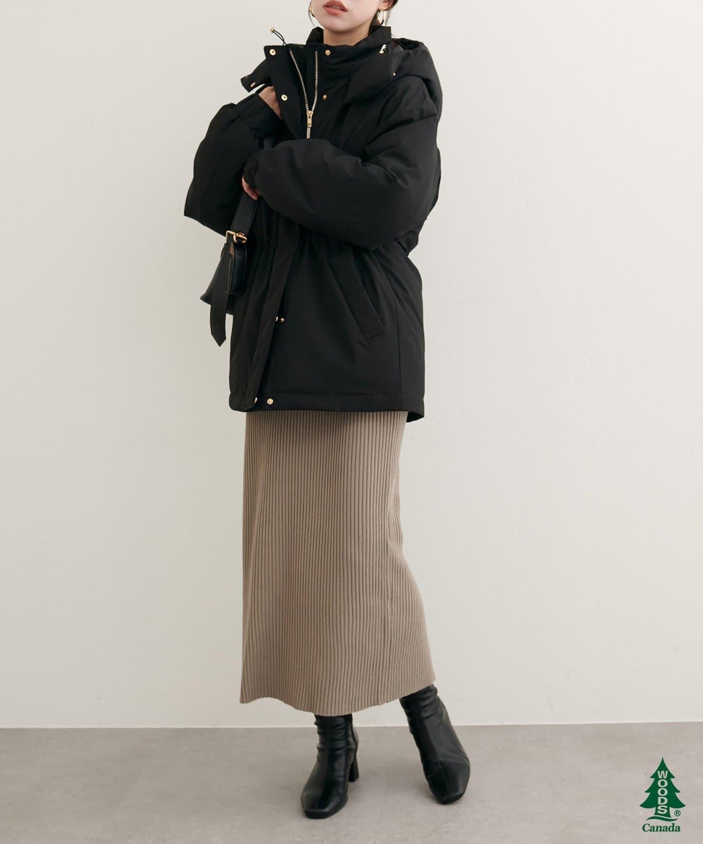 【WOODS CANADA × natural couture】中長款羽絨服