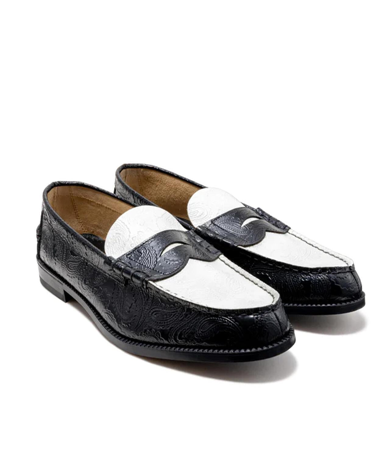 Kenford Fineshoes/男士壓紋樂福鞋