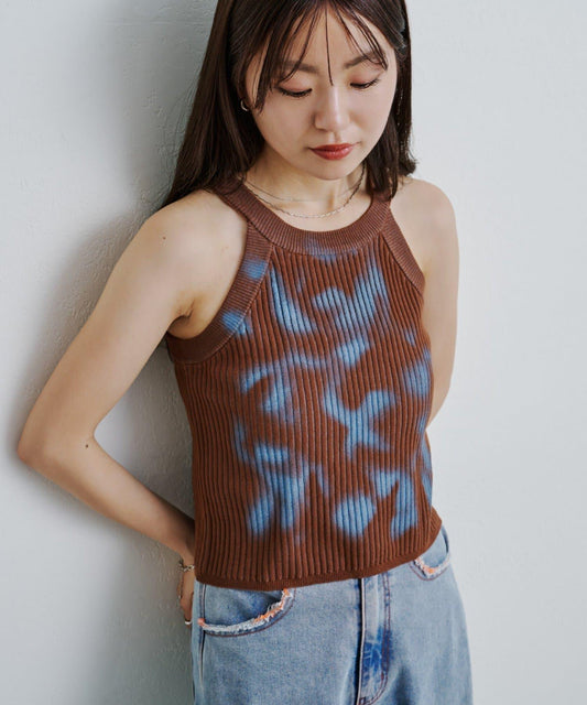 噴繪印花吊帶背心