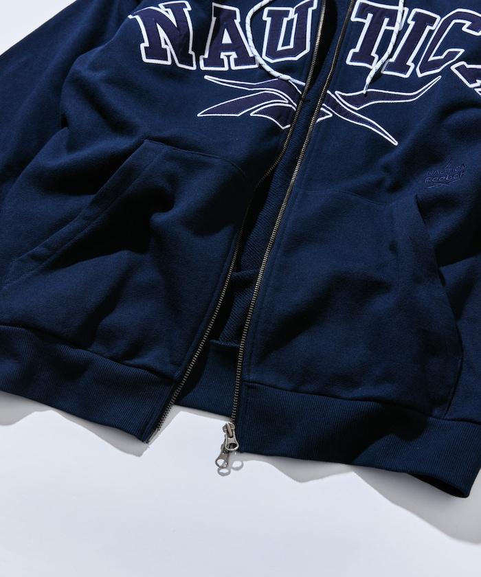 【Exclusive】雙標拱形字母重磅拉鍊連帽衛衣