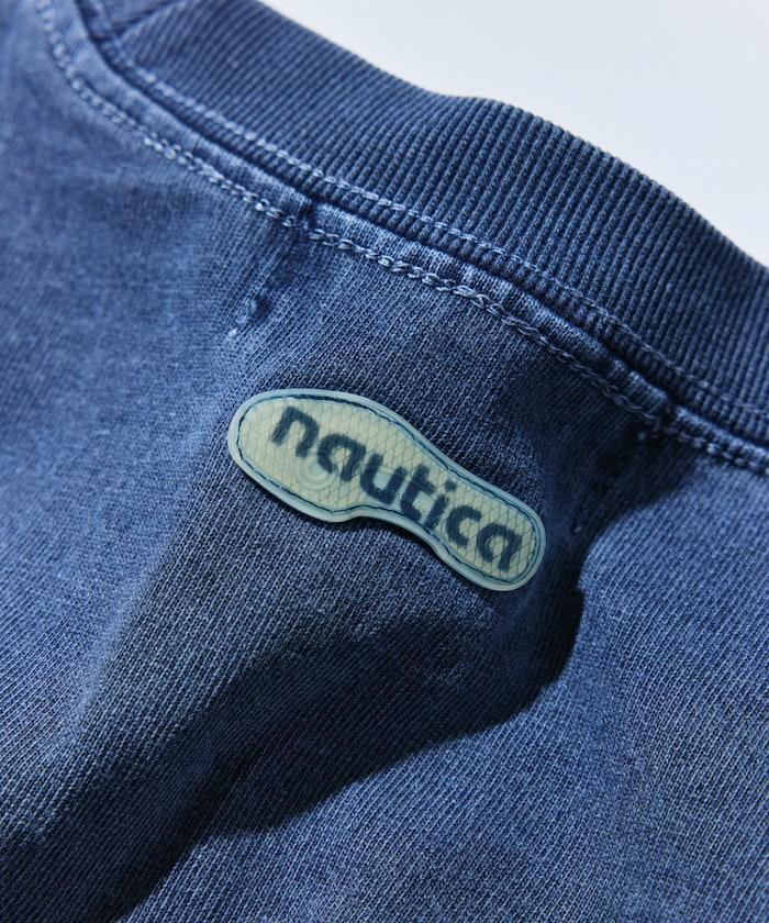 【限定】雙標拱形字母印花水洗圓領短袖T恤