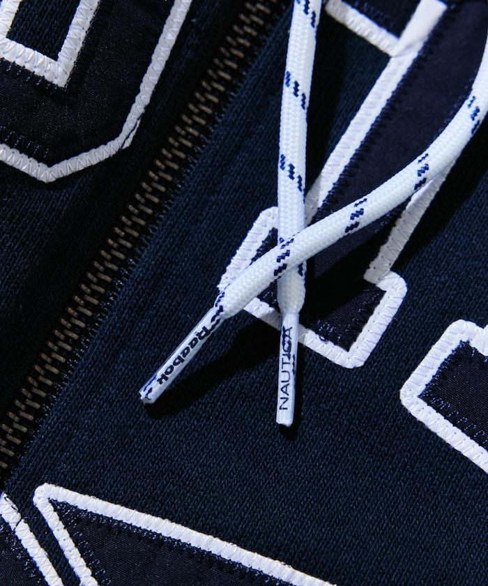 【Exclusive】重磅雙標拱形字母拉鍊連帽衛衣