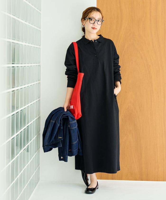 帶領口Polo連衣裙