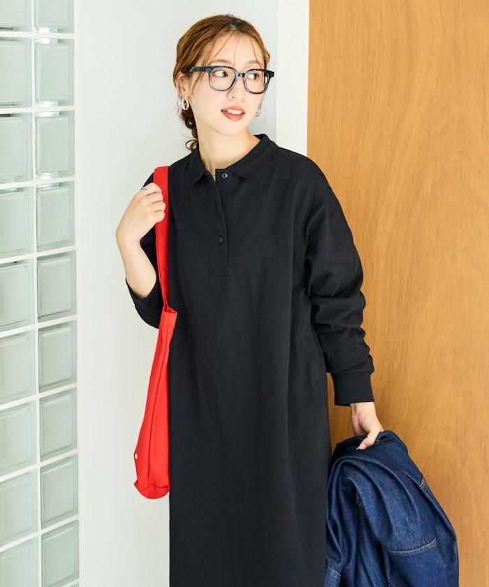 帶領口Polo連衣裙