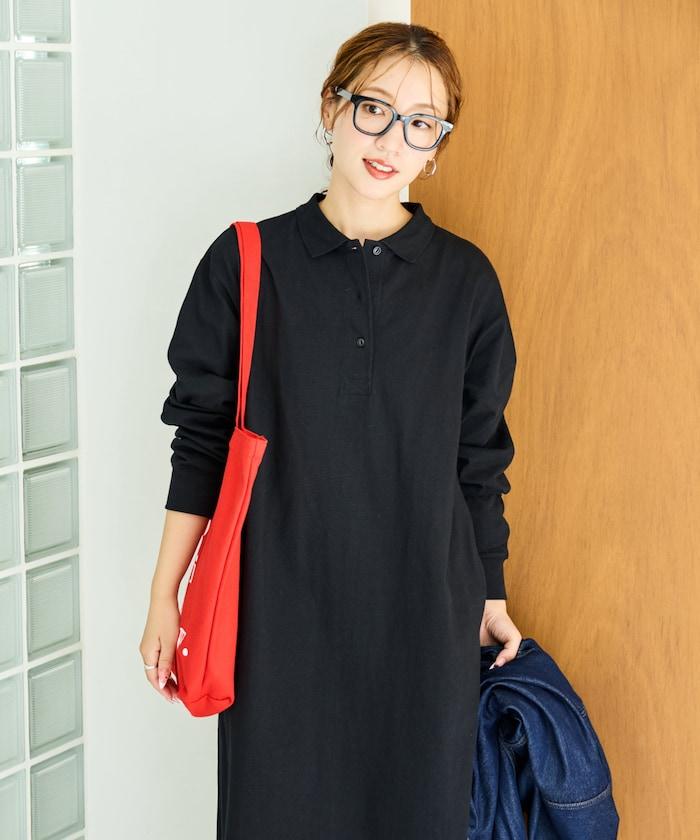 帶領口Polo連衣裙