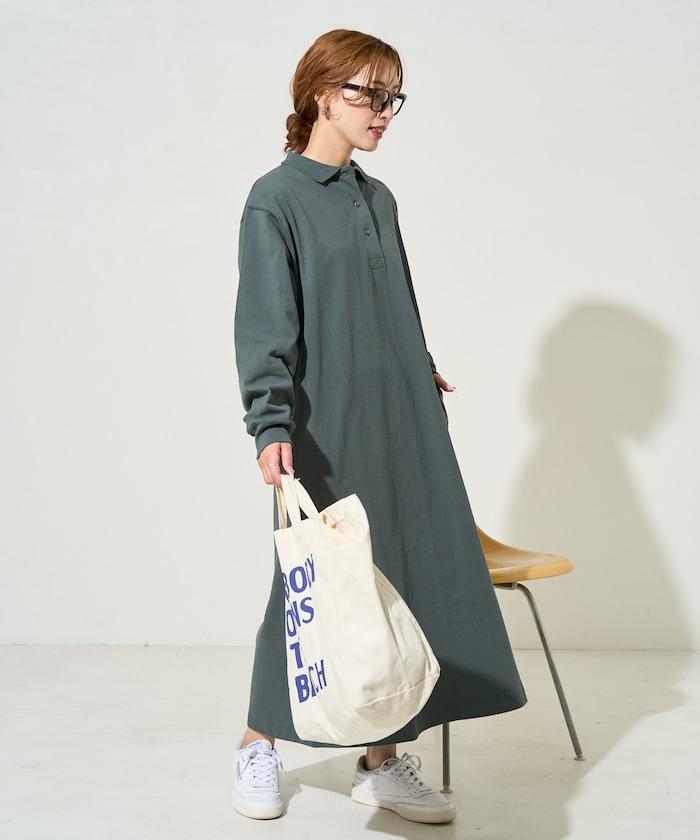 帶領口Polo連衣裙