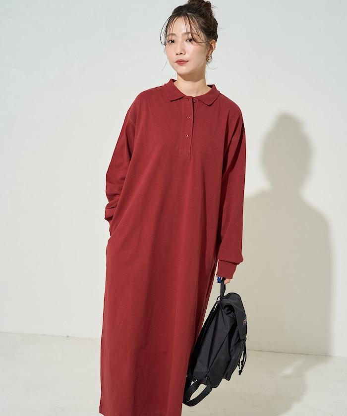 帶領口Polo連衣裙