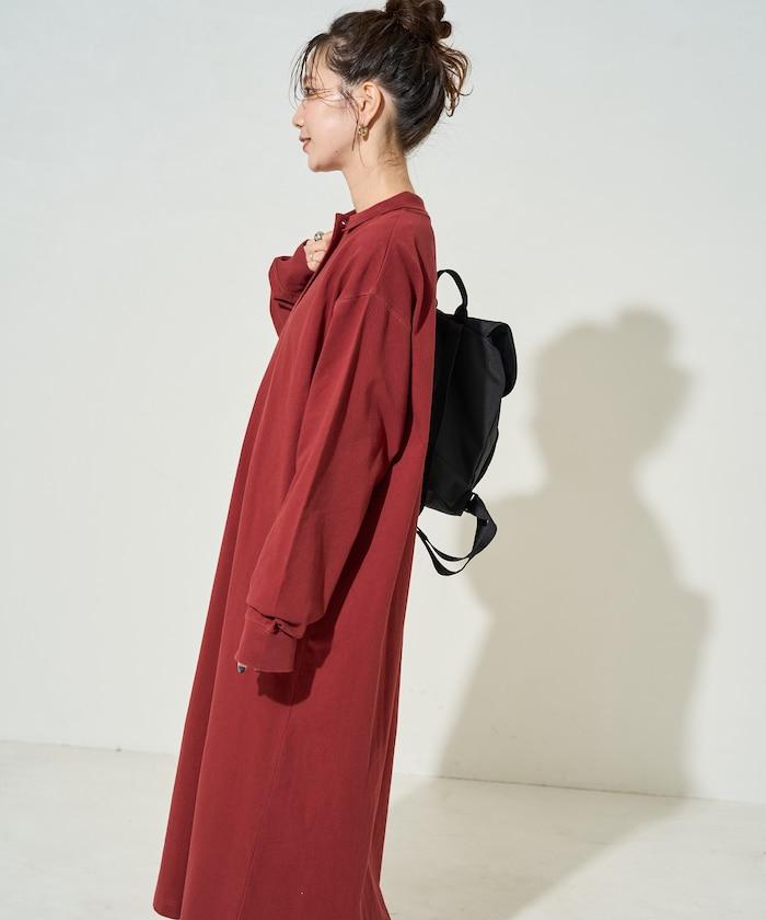 帶領口Polo連衣裙