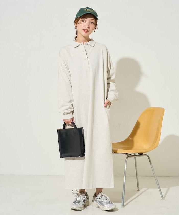 帶領口Polo連衣裙