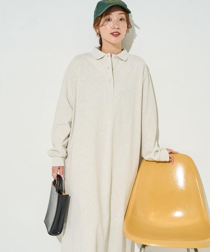 帶領口Polo連衣裙