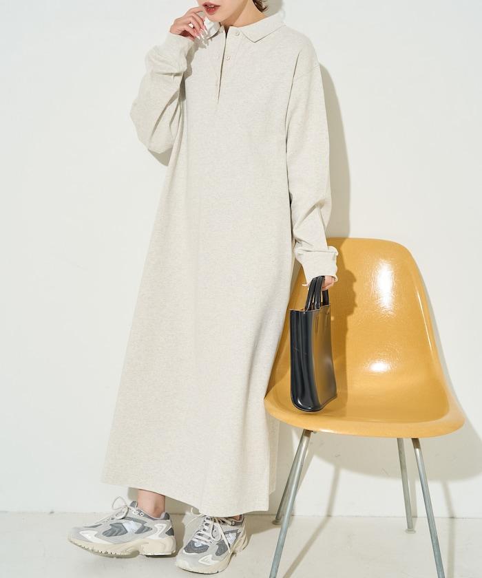 帶領口Polo連衣裙