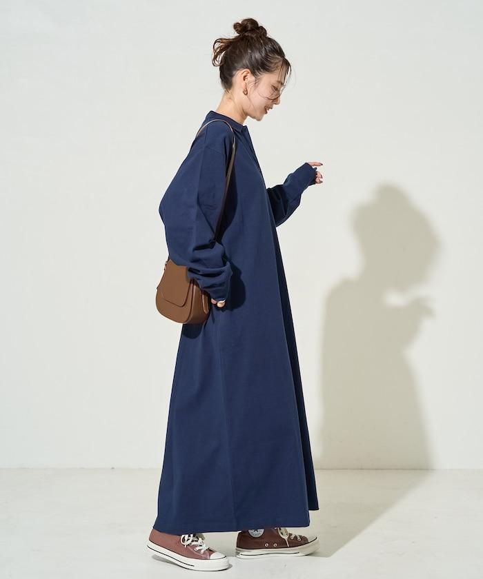 帶領口Polo連衣裙