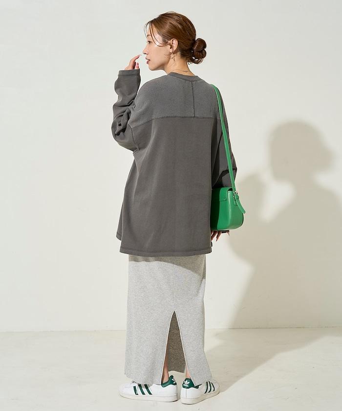 拼接印花工藝套頭衫