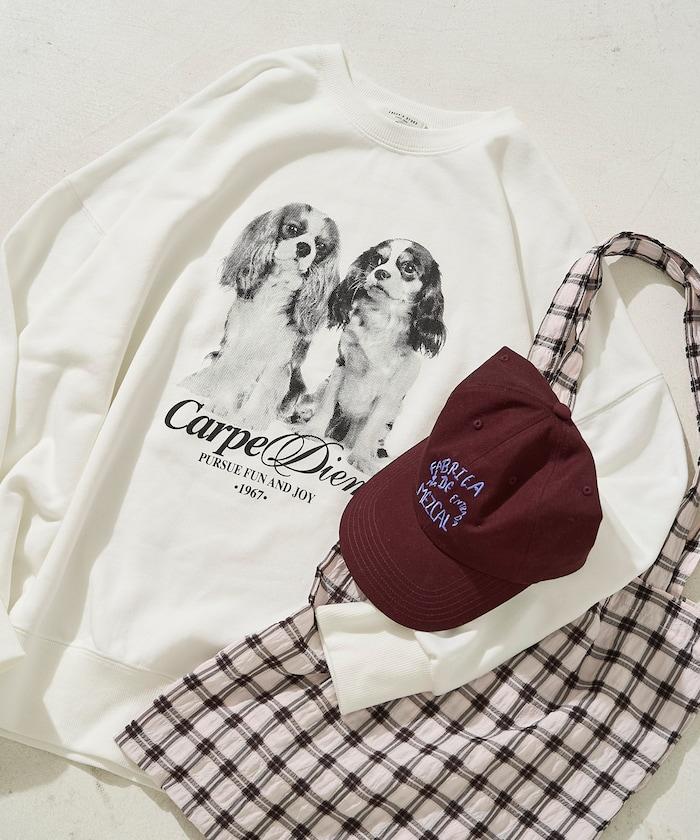 雙胞胎狗狗印花衛衣