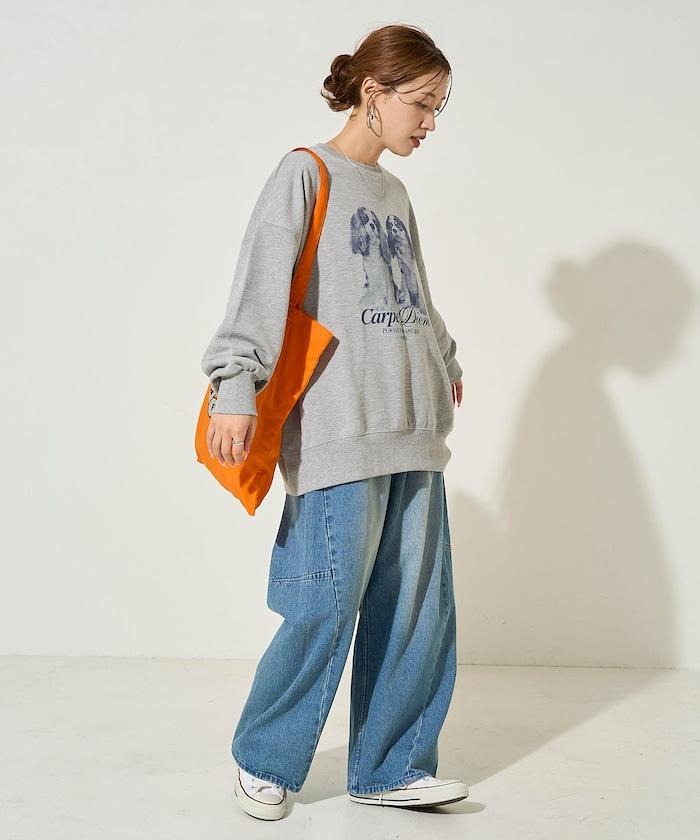 雙胞胎狗狗印花衛衣