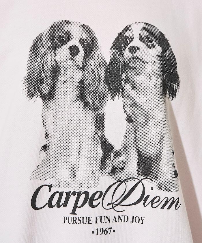 雙胞胎狗狗印花衛衣