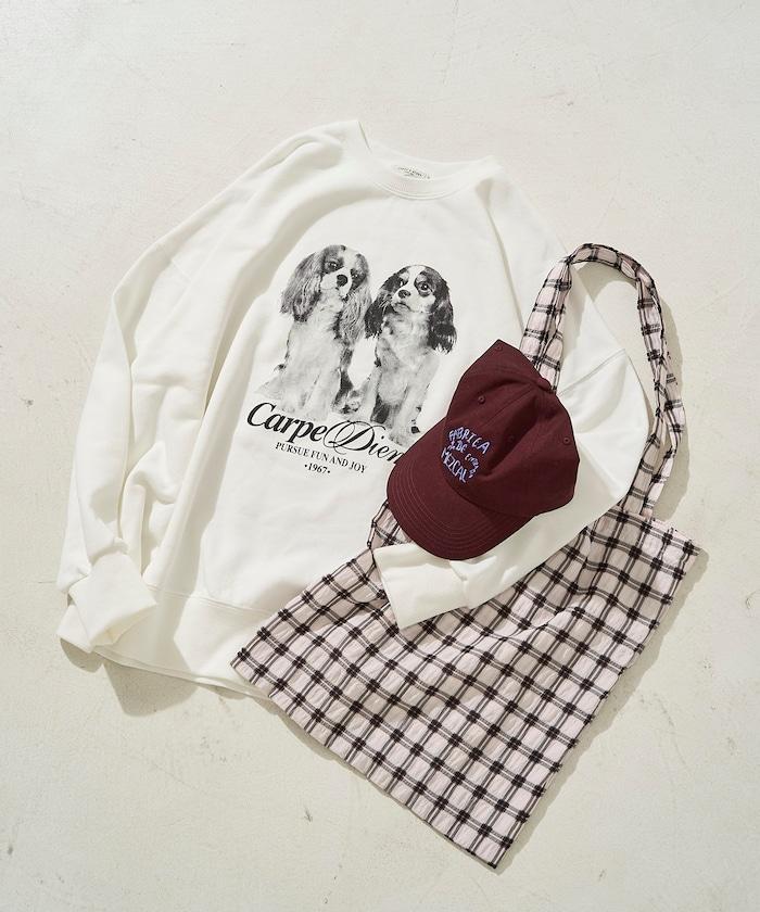 雙胞胎狗狗印花衛衣