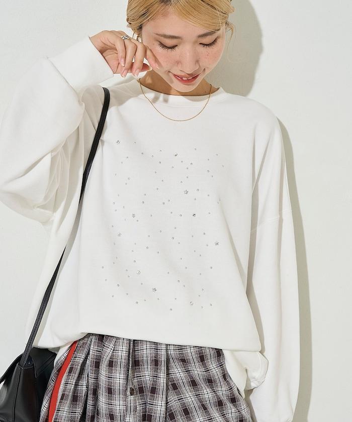 亮片熱貼絨毛衛衣