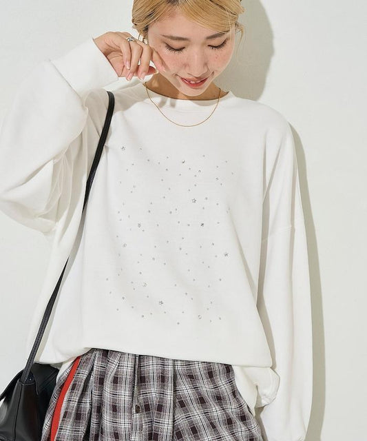 亮片熱貼絨毛衛衣