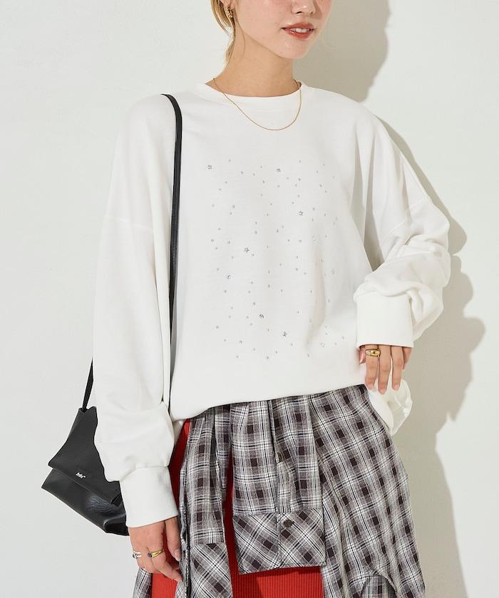 亮片熱貼絨毛衛衣