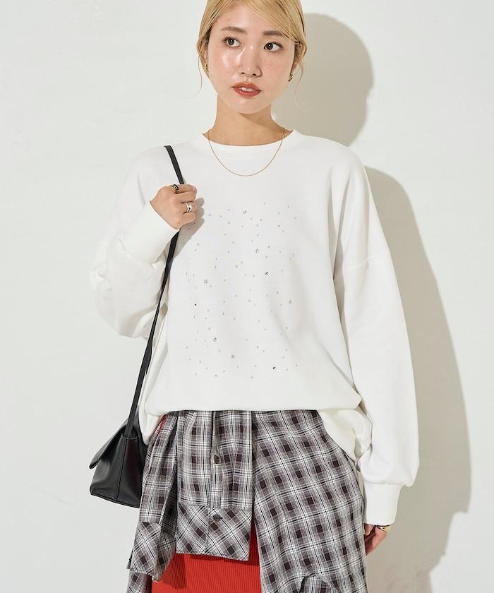 亮片熱貼絨毛衛衣