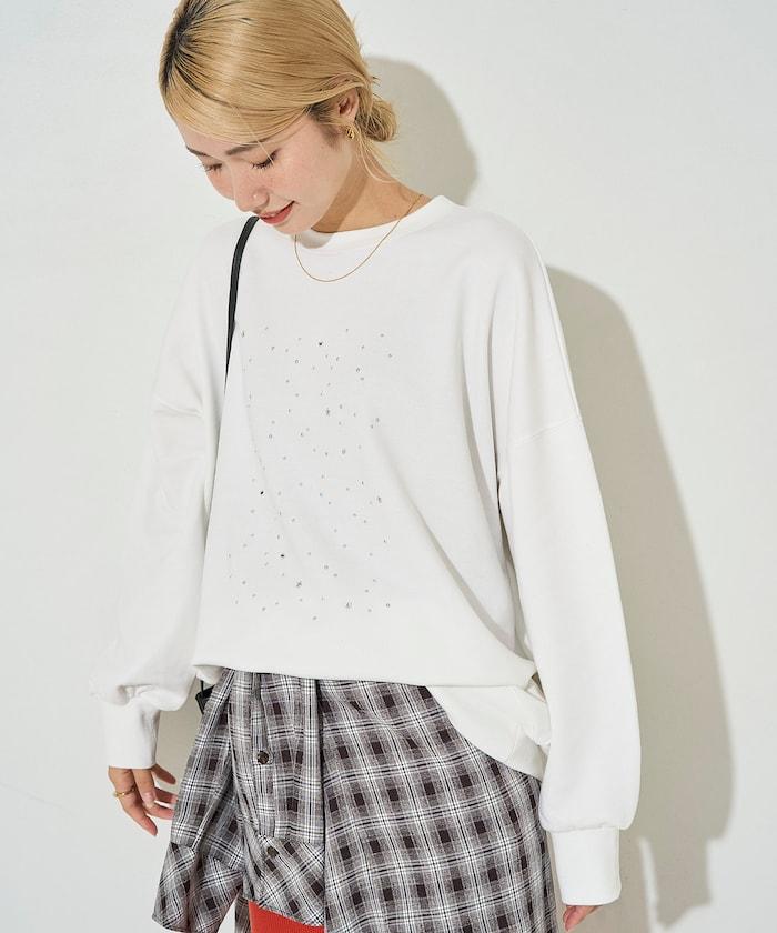 亮片熱貼絨毛衛衣