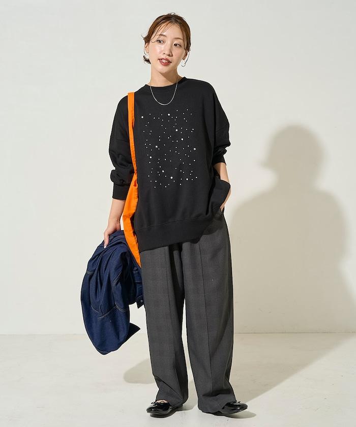 亮片熱貼絨毛衛衣